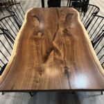 Dining room live edge table